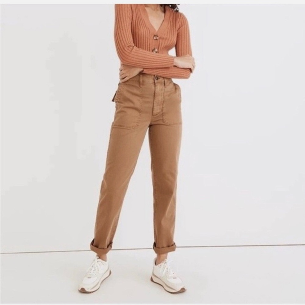 Madewell Perfect Vintage Straight Workwear Utility Twill Pants 28T